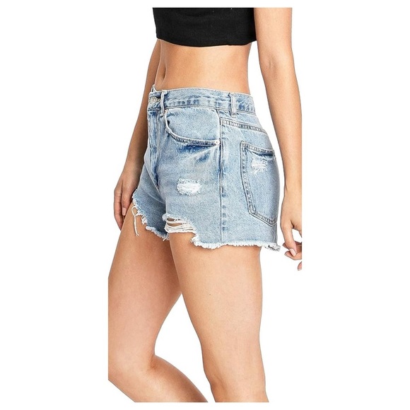 Love Tree High-Waist Denim Shorts - Picture 2 of 5